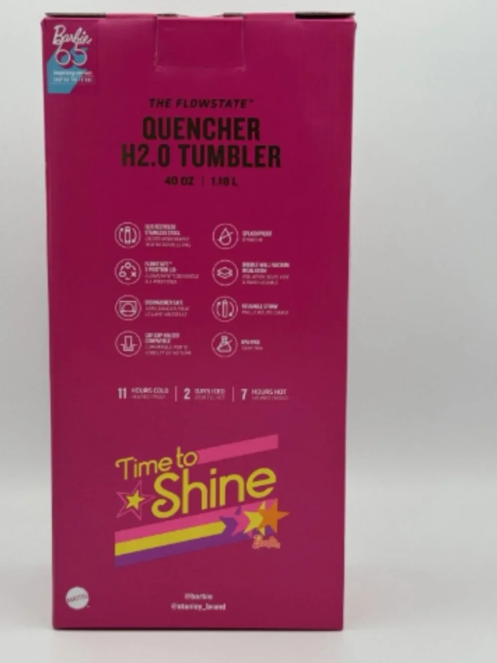 Stanley x Barbie 70's Superstar 40oz Quencher 65th Anniversary